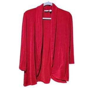 Chico's Traveles Red Jacket size S